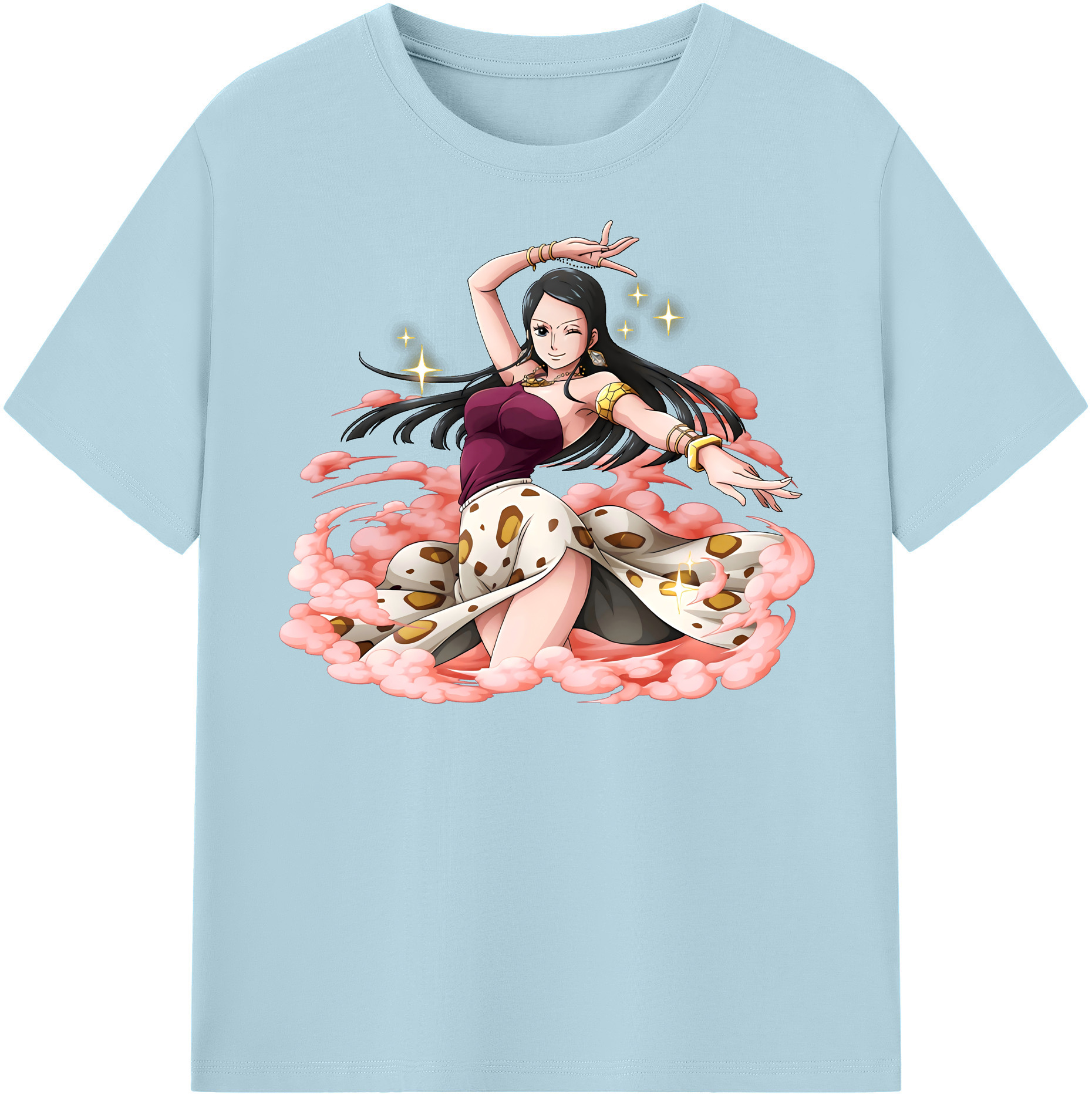 ワンピース ニコ・ロビン ONE PIECE Nico Robin 綿100％半袖Tシャツ（フロントプリント）